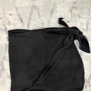 Abercrombie & Fitch Black Wrap Skirt with Back Zipper